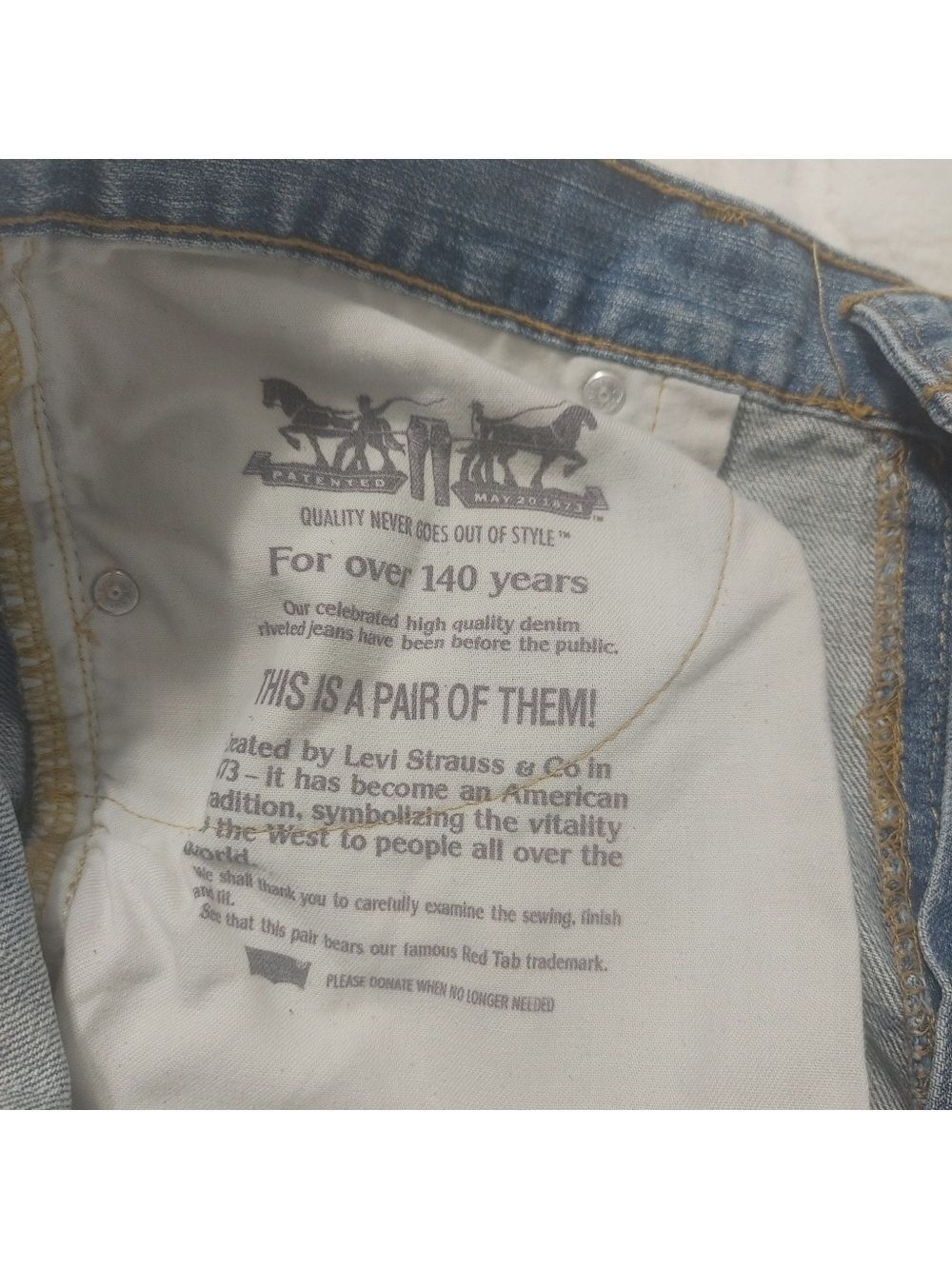 Classic Men's Levi's 527 Bootcut Jeans Waist 36 X 34 Length Light Blue - Picture 3 of 10